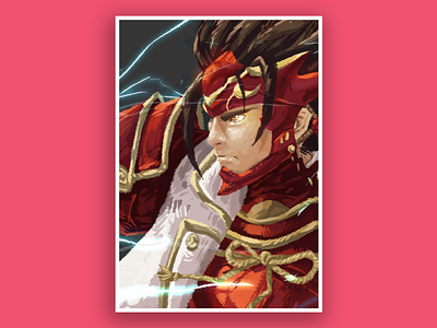 Ryoma (Fire Emblem) - Cover Art character design digital painting illustration