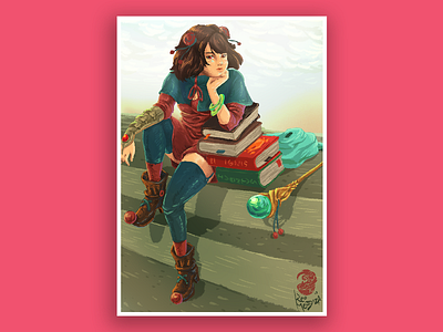 Eriya (Chillin') - Original Character Art character design digital painting illustration