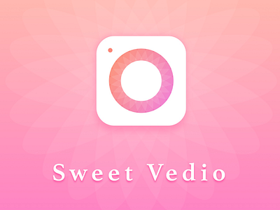 Sweet app icon camera color icon logo ui vedio