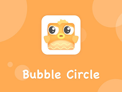 BubbleCircle icon，fish，cute，app icon，orange，game