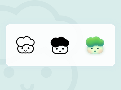 Buns face-Chinese Cabbage cute design icon illustration