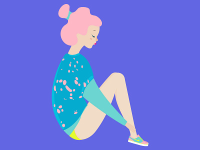 girl girl illustration nike vero escalante