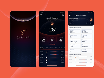 Mobile application - Sirius Weather