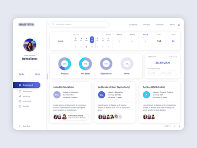 Dashboard | White app calendar card clean dashboard diagram interface layout minimal navigation simple table theme ui ui design ux design web design white