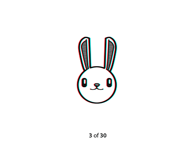 #ThirtyLogos Challenge Day 3  - Twitchy Rabbit