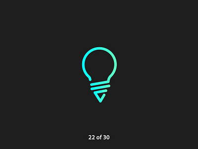 #ThirtyLogos Challenge Day 22 - VMIDEA 30 logos brand branding bulb challenge daily design flat grandient graphic graphicdesign icon light bulb logo logo a day thirty day logo challenge thirtylogos vector