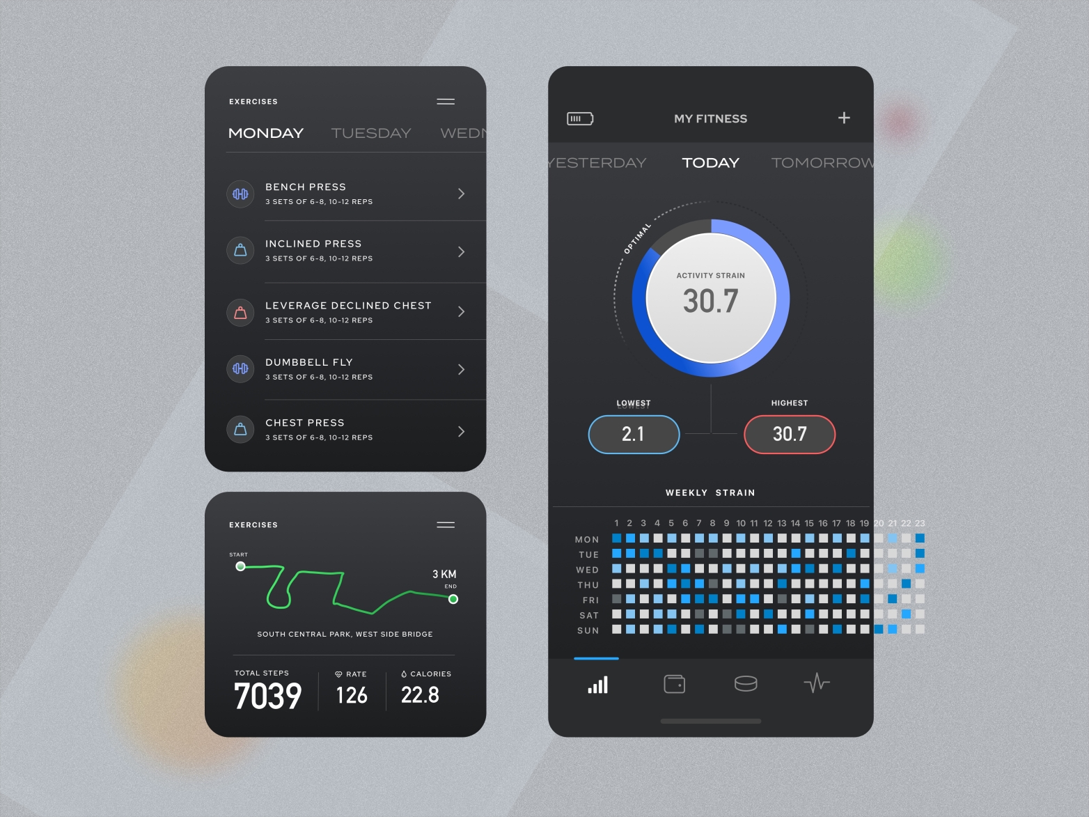 Health and Fitness Mobile App by Faizan Saeed on Dribbble