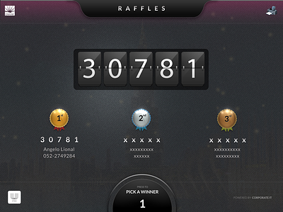 Raffles - Lucky Draw app design concept faizan saeed graphics design interfaces ipad application mobile application ui user experience user interface ux wireframes