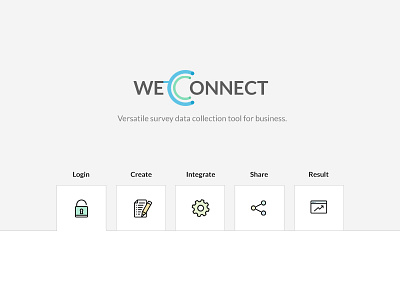 WeConnect - Logo and Design awesome business design emaar faizan interface logo product saeed survey ui ux