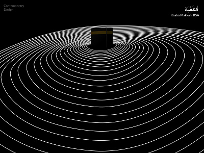 Kaaba - Makkah concept contemporary creativity design dubai icon illustration inspiration kaaba makkah spiral vector