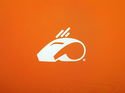 W.I.P. branding icon logo orange symbol whistle
