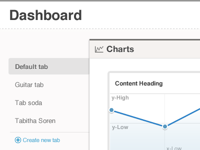 Dashboard Tabs chart dashboard data geomicons graph line graph stats tab ui ux web app wireframe
