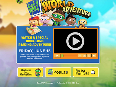 Super Why! Around The World Adventure by Nick Whitmoyer on Dribbble