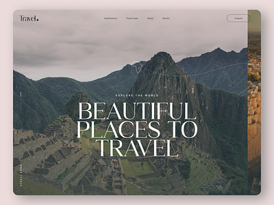 Travel Website Design Concept