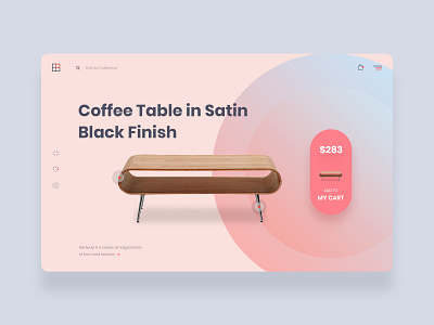 Furniture Website Cart Design