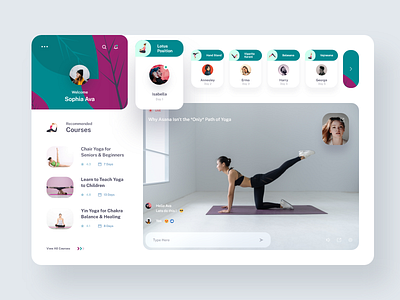 Yoga Live Class Design Concept