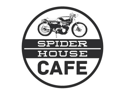 Spider House Cafe Logo Redesign austin austin texas cafe house logo spider spider house cafe texas