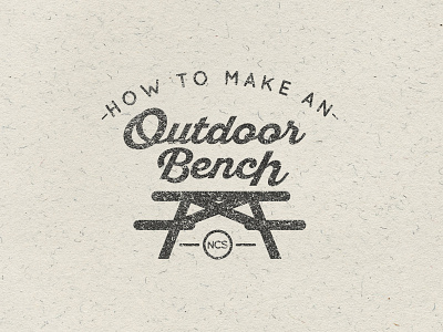 How To Make an Outdoor Bench Logo bench hipster icon hipster logo logo script vintage icon vintage logo