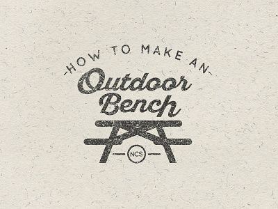 How To Make an Outdoor Bench Logo