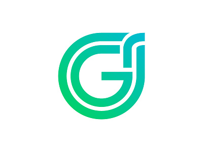 Growthramp g green growth leaf logo mark r ramp