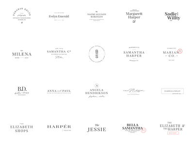 24 elegant femenine logos vol 8