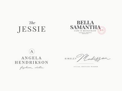 24 elegant femenine logos vol 8 branding collection design elegant feminine high end logo pawellpi premium the bundle