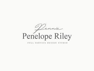 Penelope Riley logo branding collection design elegant feminine high end logo minimal pawellpi premium the bundle typography vector