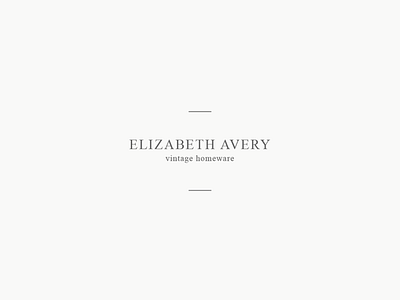 Elizabeth Avery logo branding collection design elegant feminine high end illustration logo minimal pawellpi premium the bundle typography vector