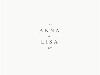 ANNA & LISA logo branding collection design elegant feminine high end icon illustration logo minimal pawellpi premium the bundle typography vector