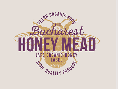 Honey Mead bee bee emblem bee honey bee logo bee logotype bees honey honey bee honeybee logo mead