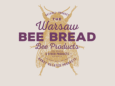 Bee Bread bee bee logo bee sight soft bees branding collection embplem honey honey bee honey logo honey logotype honeybee honeycomb honeymoon logo pawellpi premium