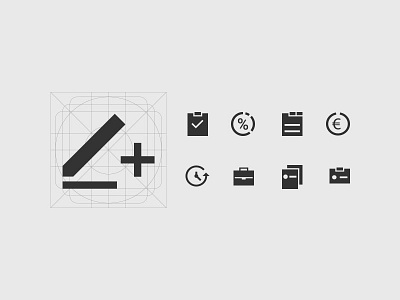 Icon set dashboard grid icon illustrator set tool vector web