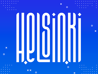 "Helsinki" Stretched Lettering Design