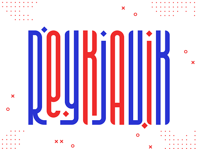 "Reykjavik" Stretched Lettering Design brand branding danish denmark design dribbble iceland illustration reykjavik typography vector