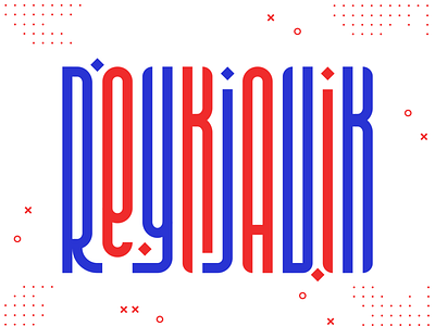 "Reykjavik" Stretched Lettering Design