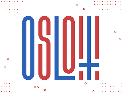 "Oslo" Stretched Lettering Design abstract brand branding denmark design dribbble illustration norway oslo typography vector