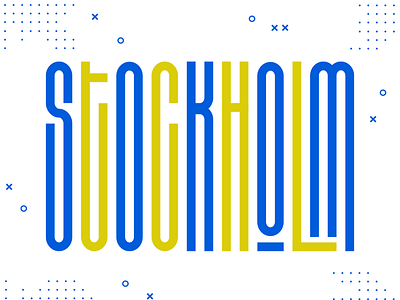 "Stockholm" Stretched Lettering Design abstract brand danish denmark design dribbble illustration lettering stockholm stretched type sweden type typography vector