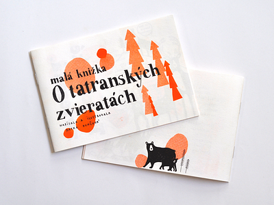 Tiny Book of Animals Living in Tatra Mountains animals book bookdesign children design illustration microzine paper print risograph typography zine