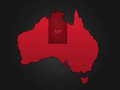 Australia State Map australia map