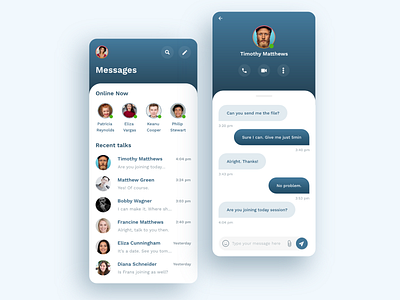 Day 5 - Messaging app screens 10ddc day5 design designchallenge messaging app ui uidesign