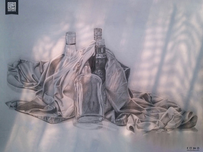 Drawing - Still life composition designed by usama drawing hand drawn pencil drawing still life usama ashfaq