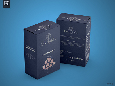 Packaging design: Tannarin Himalayan Salt branding designed by usama graphic design packagging packaging design pink salt salt box usama ashfaq