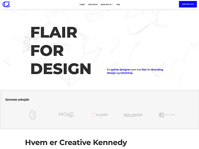 Landing page ´Creative Kennedy´