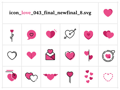 Infogravy | Love Icon Set