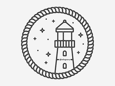 Lighthouse line art. branding design flat flat design icon icons illustration lighthouse line art logo outline vector