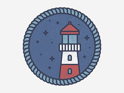 Full color version of the lighthouse. branding design flat flat design icon icons illustration lighthouse line art logo outline vector