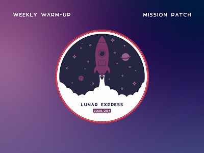 Infogravy | Space Mission Patch custom icon design dribbbleweeklywarmup flat flat design icon icons illustration line art outline patch patch design vector