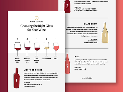 Wine Glass Guide blog illustration infographic newsletter wine