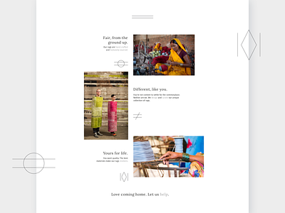 Kush Rugs Homepage e commerce e shop editorial interface rugs shopify ui ui design