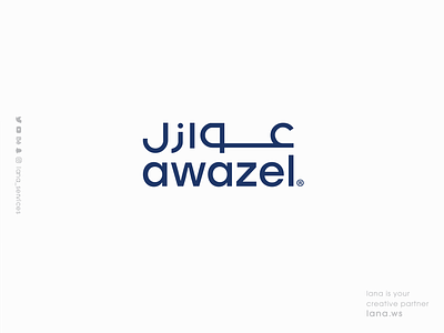 Awazel LOGO animation brand branding design graphic illustration lana services logo typography ui ux web website